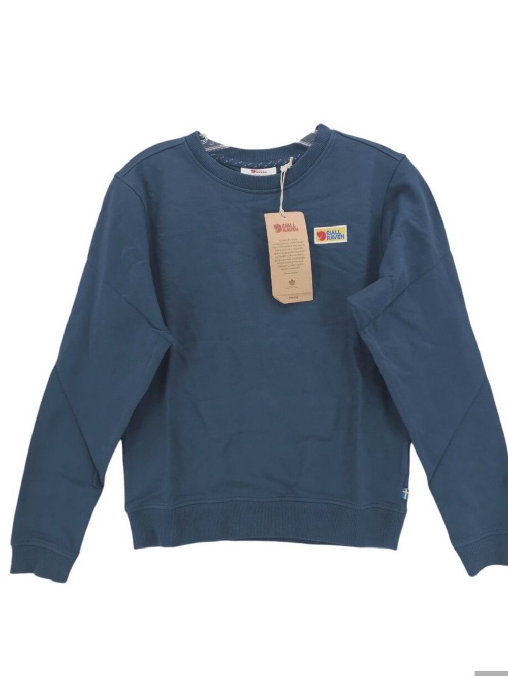 NWOT FJALLRAVEN Vardag Sweater Women's Sweatshirt Storm Blue Size M